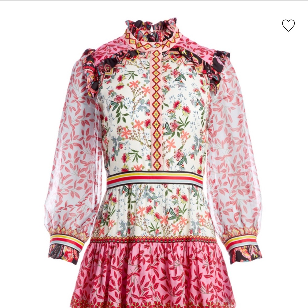 Alice and Olivia Kathy Foral Mini Dress